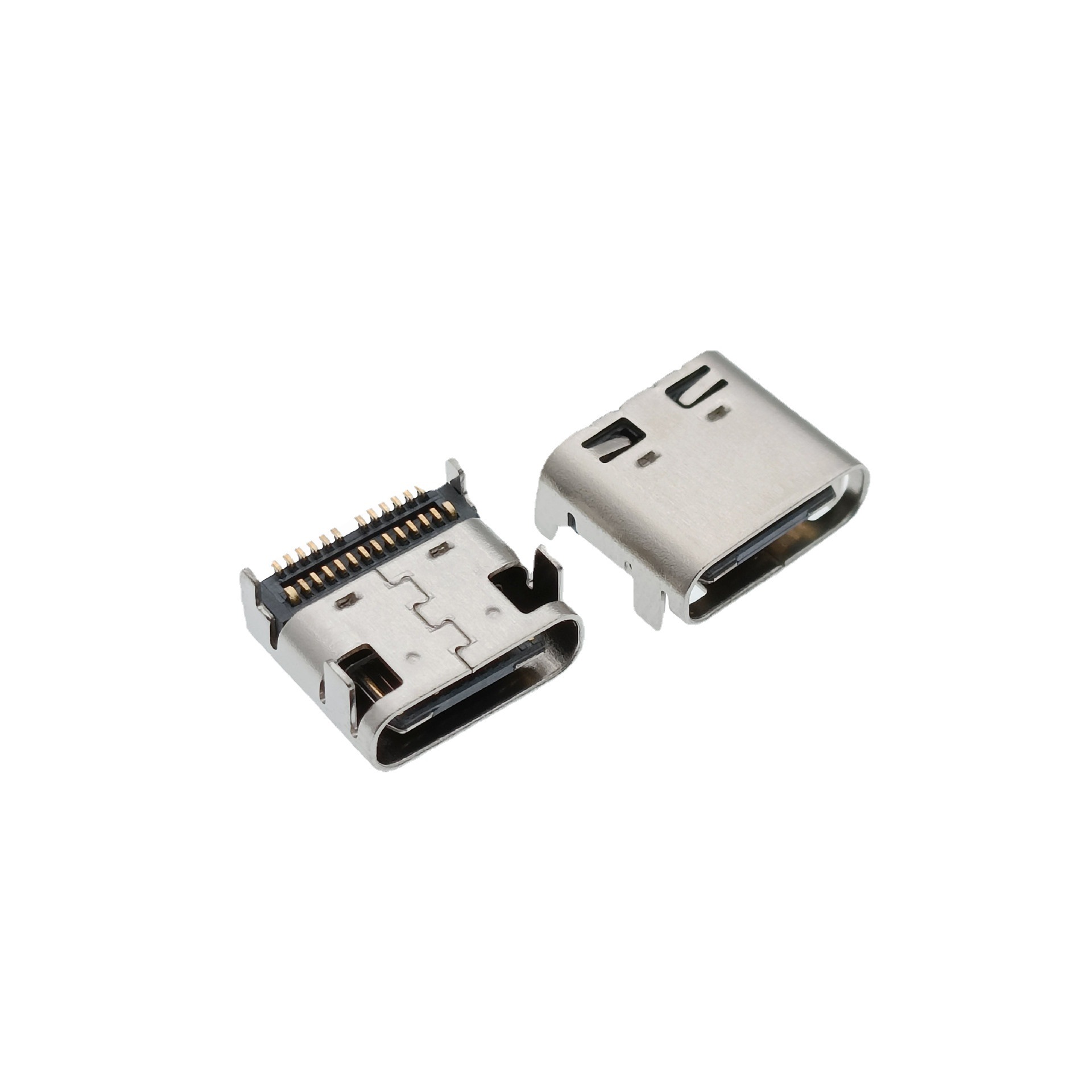 USB 3.1 TYPE-C24P母座 板上四腳插板雙排貼片SMT L=7.9mm 仿MX款 金晟鑫