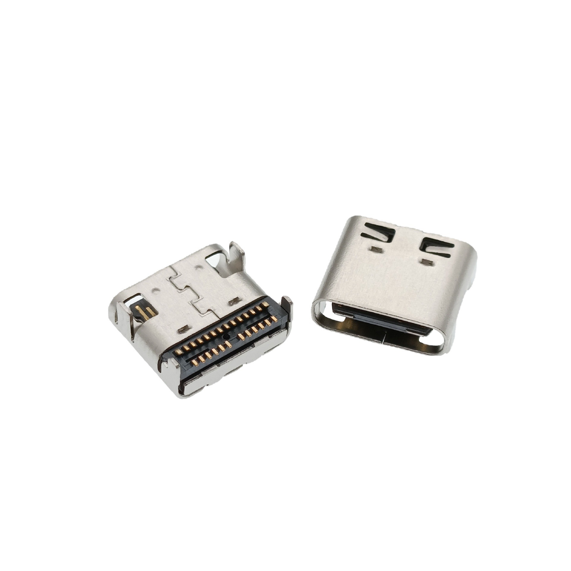 USB 3.1 TYPE-C24P母座 板上四腳插板雙排貼片SMT L=7.9mm 仿MX款 金晟鑫